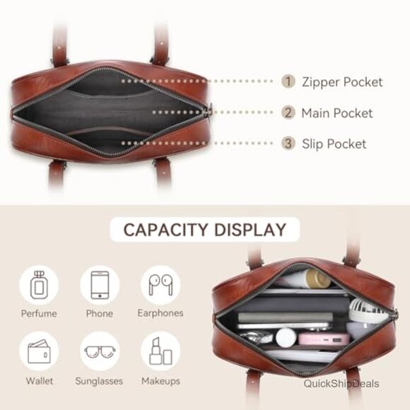 Genuine Leather Hobo Shoulder Bag with Adjustable Straps, Clutch Convertible main image 2